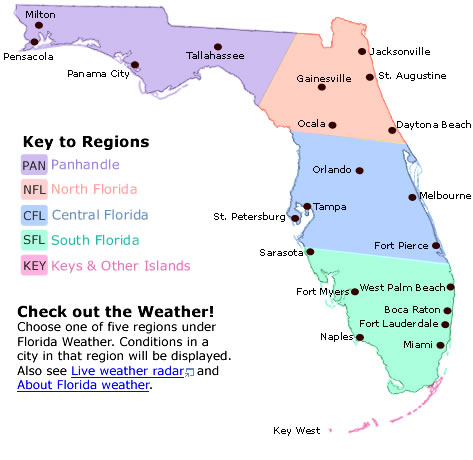The Vacation Regions Of Florida Florida Fun Travel