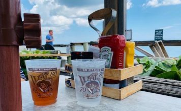 Dining at Waldo’s in the Driftwood Resort